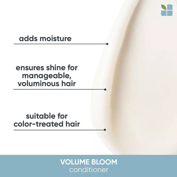 Matrix Biolage Volume Bloom Conditioner adds moisture and ensures shine for manageable, voluminous hair