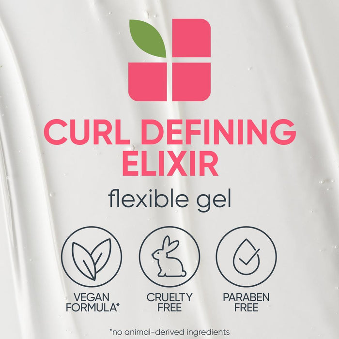 Matrix Biolage Styling Curl Defining Elixir is a vegan formula, cruelty free, and paraben free