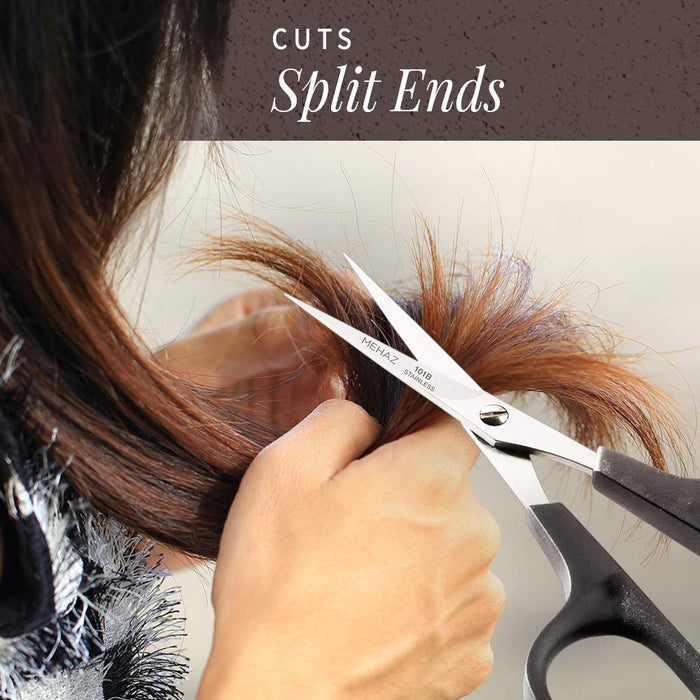 Mehaz 101B Precision Cut Scissors can be used to cut split ends
