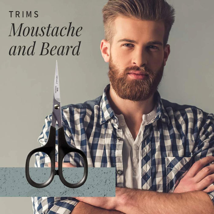 Mehaz 101B Precision Cut Scissors can be used to trim moustache and beard