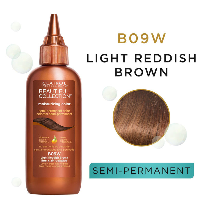 Clairol Professional Beautiful Collection Semi-Permanent Hair Color B09W Light Reddish Brown