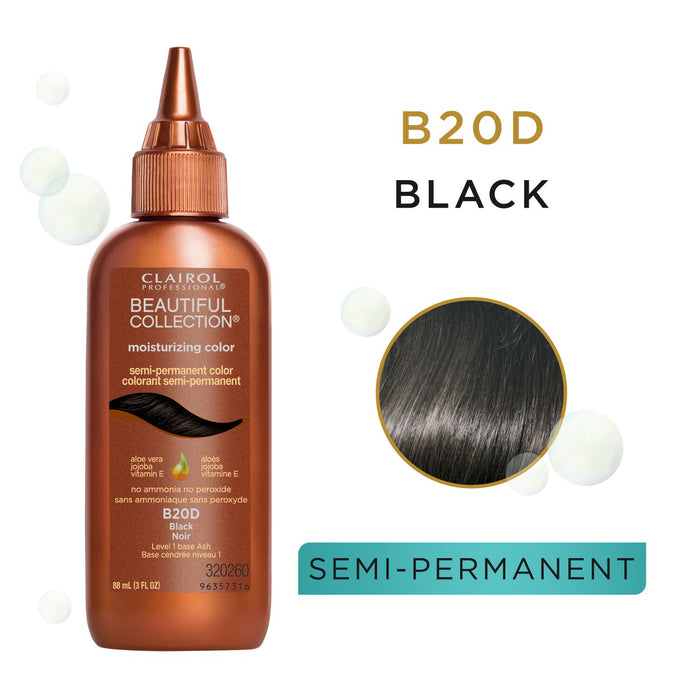 Clairol Professional Beautiful Collection Semi-Permanent Hair Color B20D Black