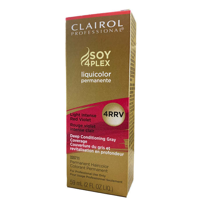 Clairol Professional Soy4Plex Liquicolor Permanent 4RRV Light Intense Red Violet
