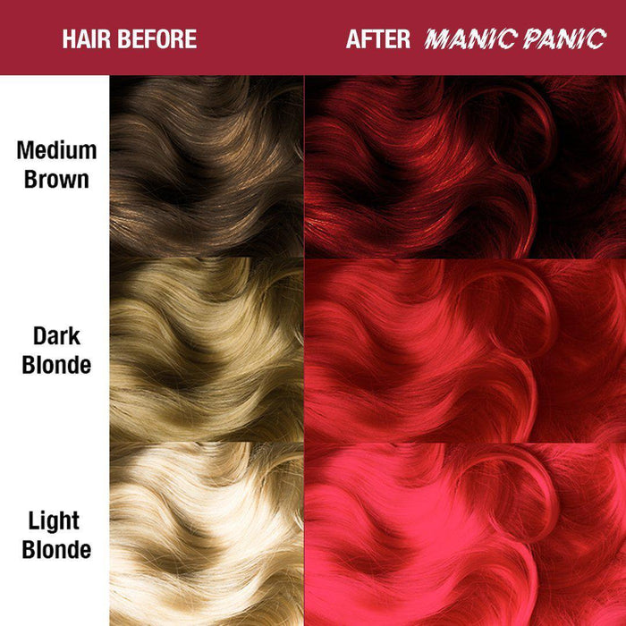 Manic Panic Semi Permanent Hair Color 4oz. Rock n Roll Red