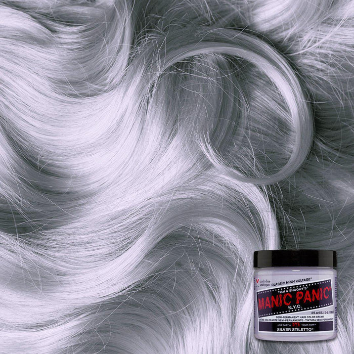 Manic Panic Semi Permanent Hair Color 4oz. Silver Stiletto