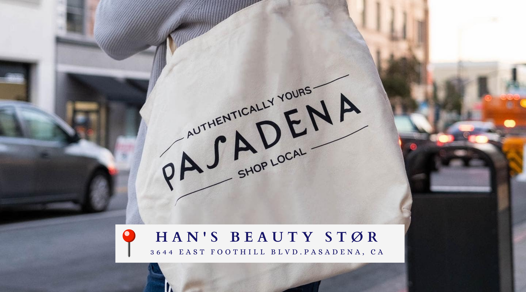 Han's Beauty Stør is celebrating Small Business Saturday with #VisitPasadena and will be giving out free tote bags on a first-come, first-serve basis starting Nov. 25th, 2023.