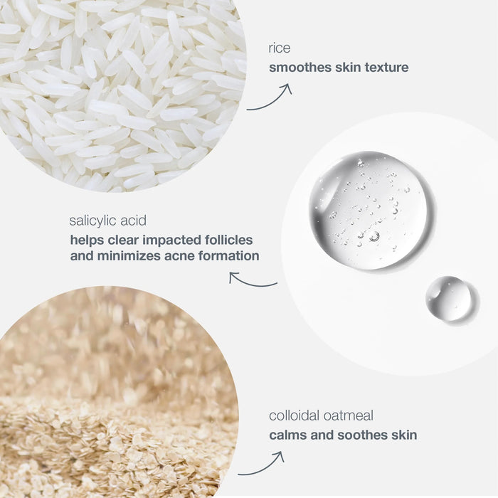 Dermalogica Daily Microfoliant utilizes rice, salicylic acid, and colloidal oatmeal