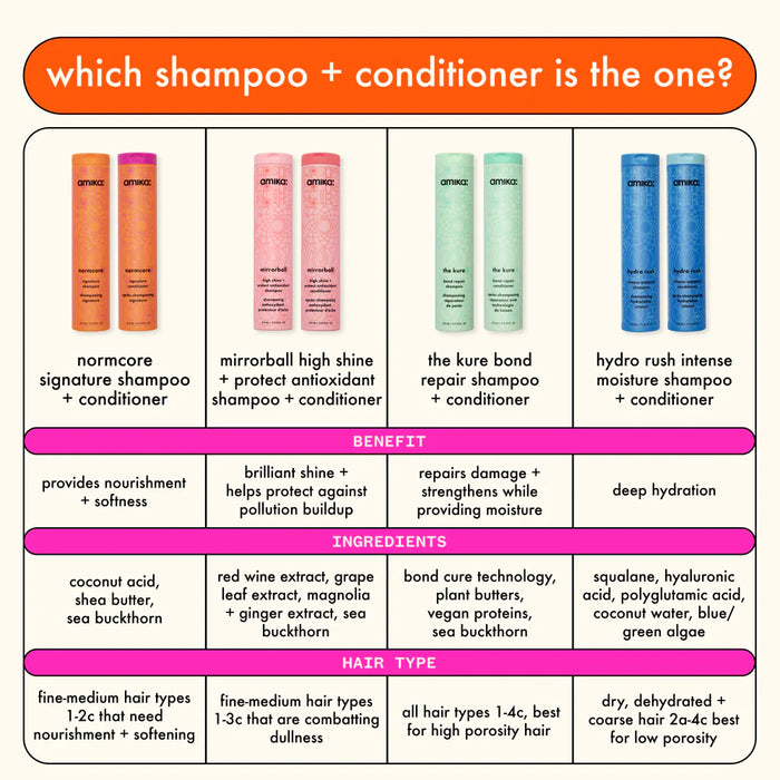 Which shampoo + conditioner is right for you? 4 types available