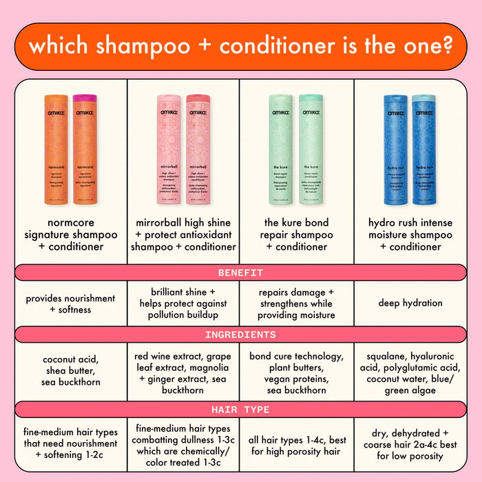 Which shampoo + conditioner is right for you? 4 types available