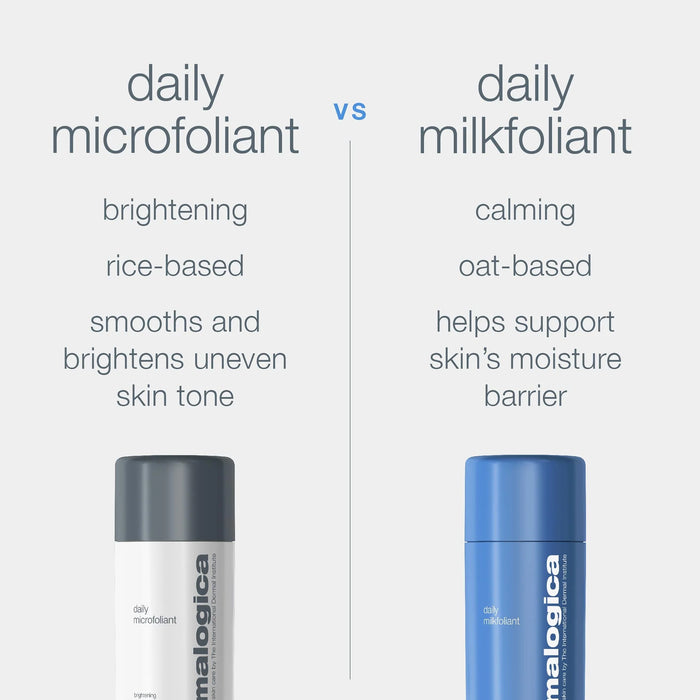 Dermalogica Daily Milkfoliant vs Daily Microfoliant