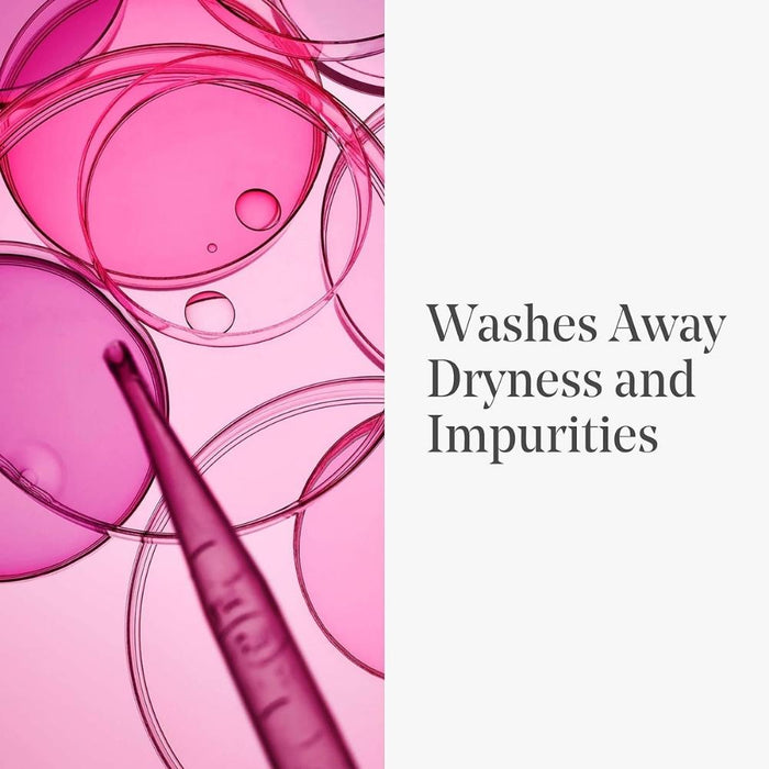 Washes away dryness and impurities