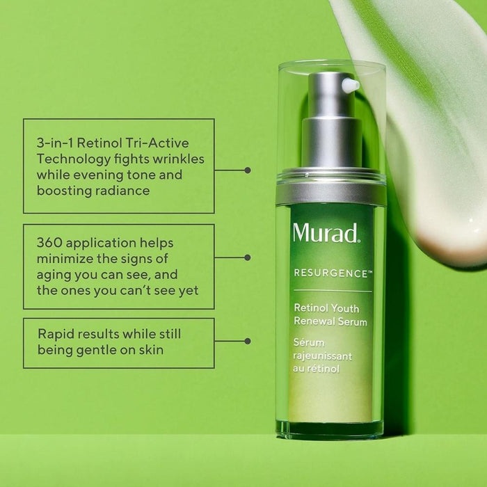 3-in-1 Retinol Tri-Active Technology fights wrinkles while evening tone and boosting radiance