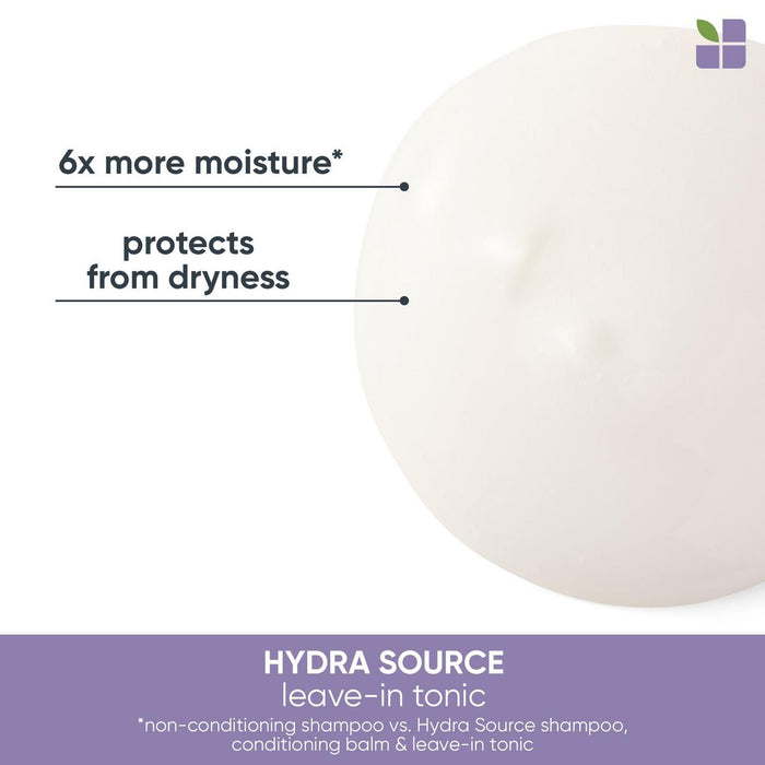 Matrix Biolage Hydra Source Daily Leave-In Tonic provides 6x more moisture and protects from dryness
