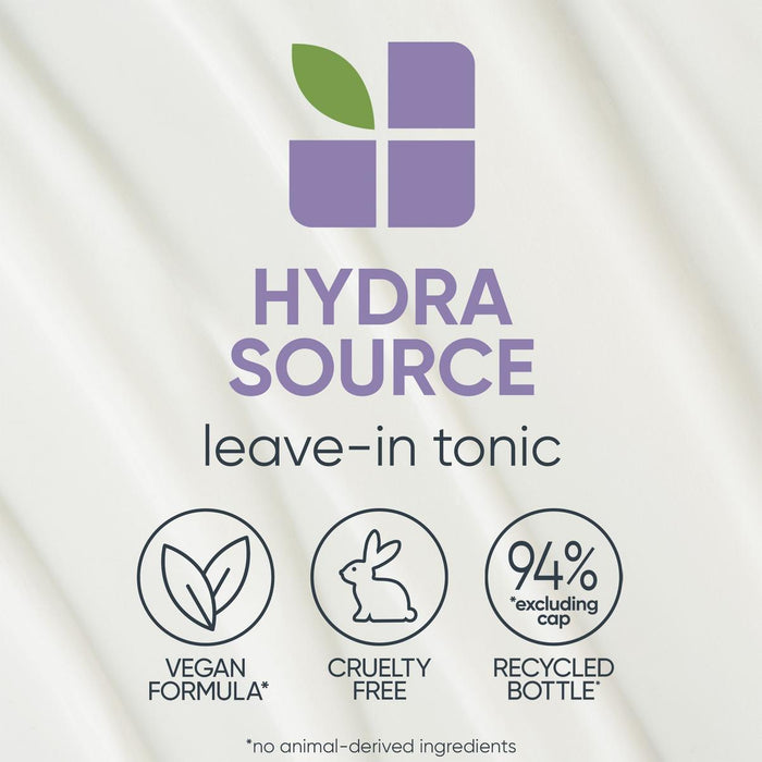 Matrix Biolage Hydra Source Daily Leave-In Tonic is a vegan formula and cruelty free 