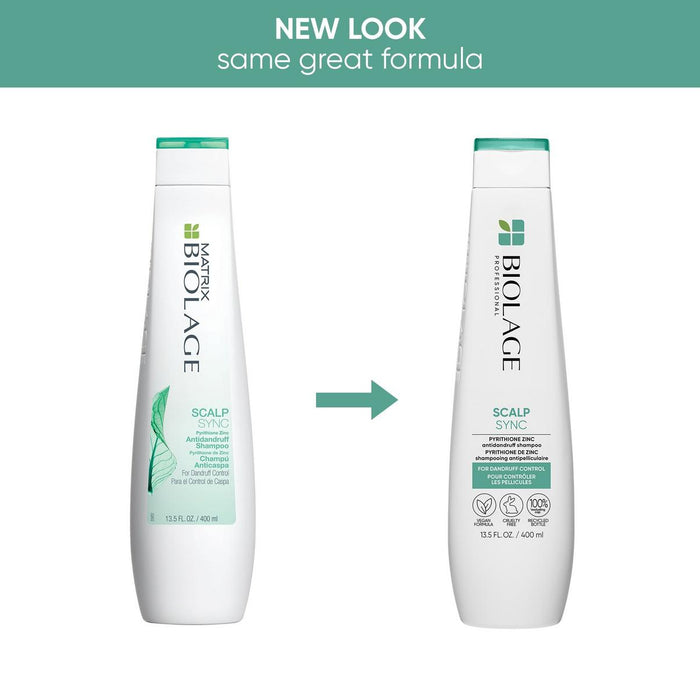 Matrix Biolage Scalpsync Anti-Dandruff Shampoo new packing vs old packaging