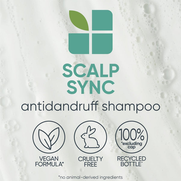 Matrix Biolage Scalpsync Anti-Dandruff Shampoo is a vegan formula and cruelty-free