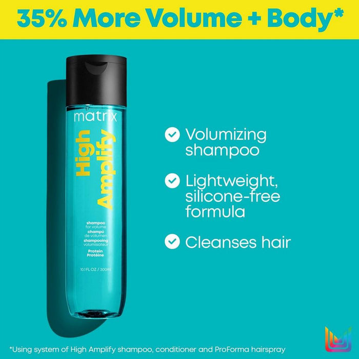 Matrix Total Results High Amplify Shampoo is lightweight & silicone-free