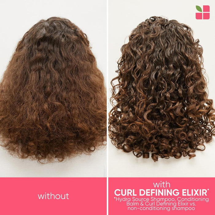 Matrix Biolage Styling Curl Defining Elixir before and after use