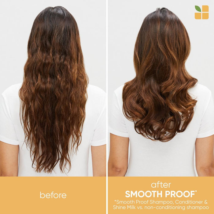 Matrix Biolage Styling Smoothing Shine Milk before and after use