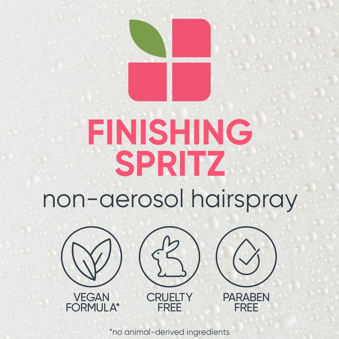 Matrix Biolage Styling Finishing Spritz Hairspray is a vegan formula, cruelty-free and paraben free