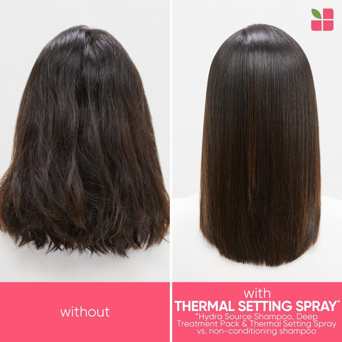 Matrix Biolage Styling Thermal Active Setting Spray before and after use