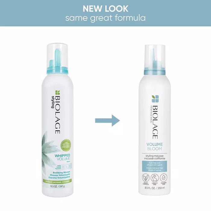 Matrix Biolage Styling Whipped Mousse has a new look and same great formula