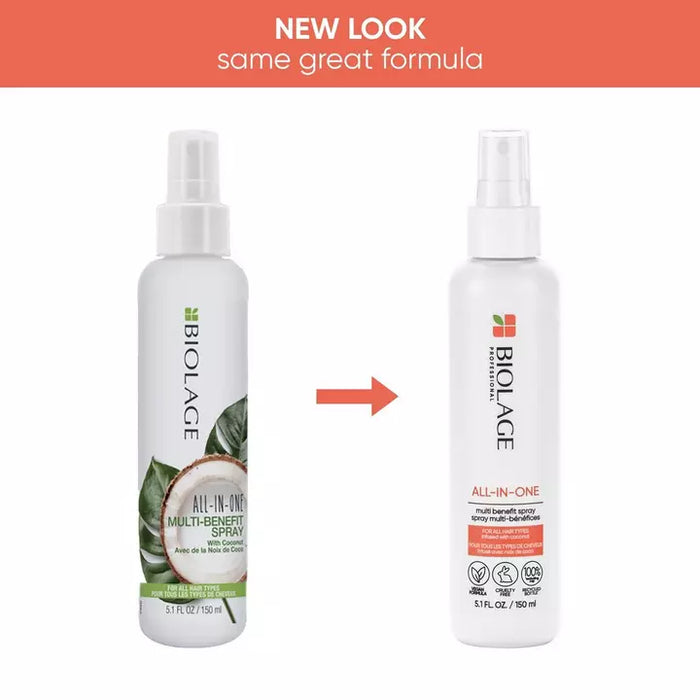 Matrix Biolage All-In-One Coconut Infusion Multi-Benefit Spray has a new packaging