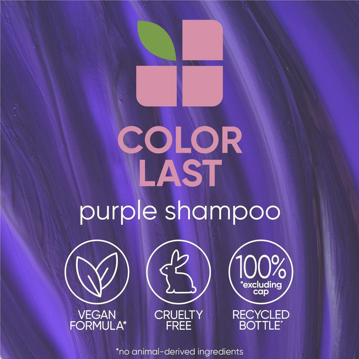 Matrix Biolage Color Last Purple Shampoo is a vegan formula and cruelty-free