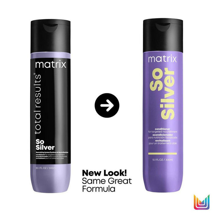Matrix Total Results So Silver Conditioner for Blonde and Silver Hair has a new look but same great formula