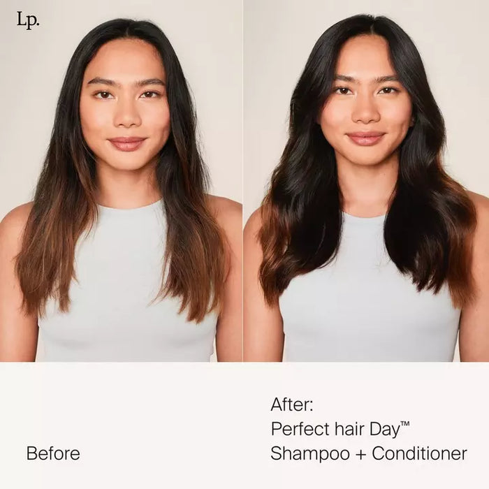 Living Proof Perfect Hair Day Conditioner and shampoo before and after use