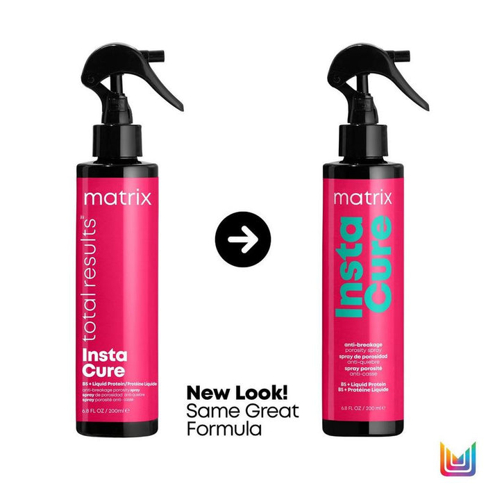 Matrix Total Results Instacure Anti-Breakage Porosity Spray has a new look but same great formula
