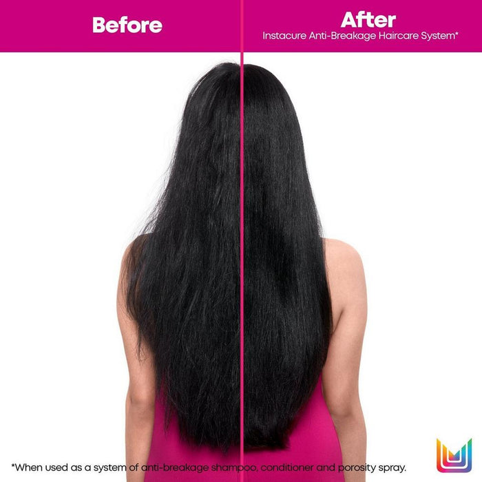 Matrix Total Results Instacure Anti-Breakage Porosity Spray before and after use