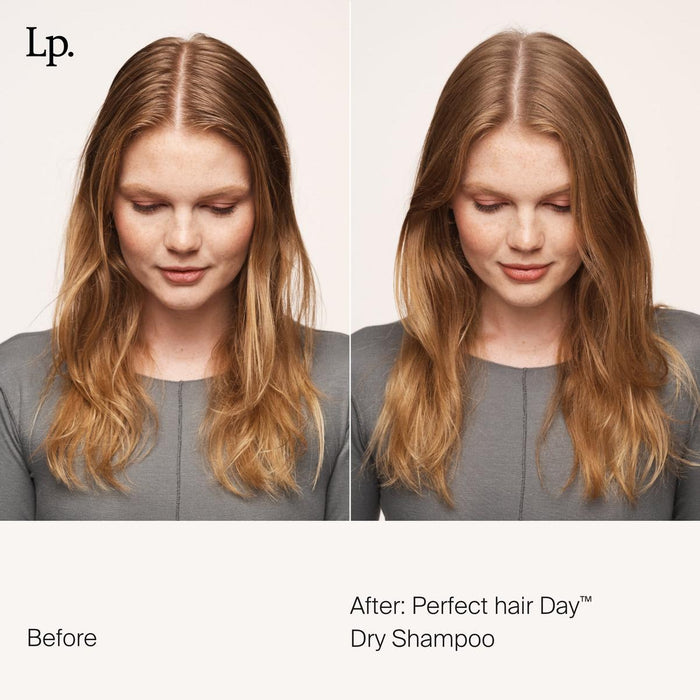 Living Proof Perfect Hair Day Dry Shampoo before and after use