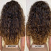 L'ANZA Curl Whip Defining Creme before and after use reveals more defined curls