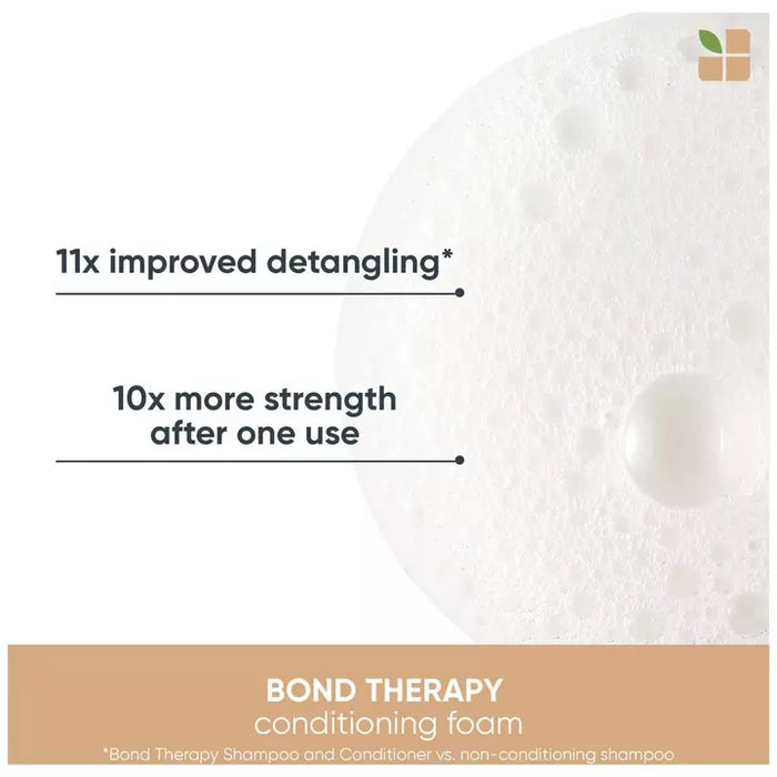 Matrix Biolage Bond Therapy Conditioning Foam leaves hair with improved detangling and more strength