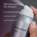 Living Proof PhD Advanced Clean Dry Shampoo being held with product details listed.