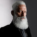 American Crew model showcases bright and non-brassy silver and white hair & beard