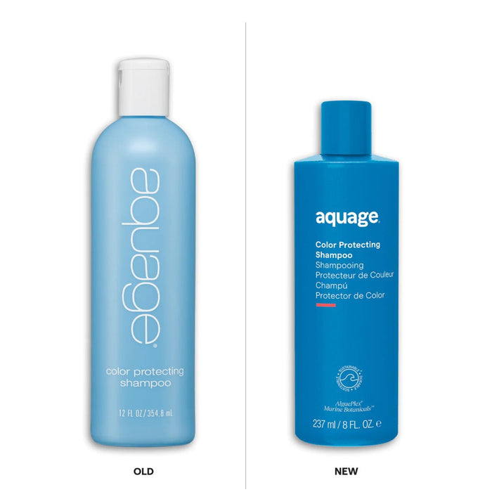 Aquage Color Protecting Shampoo old vs new packaging