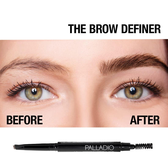 Palladio The Brow Definer, Retractable Eyebrow Pencil - Medium Brown