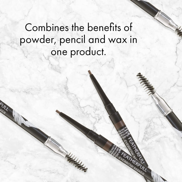 Combines the benefits of powder, pencil, and wax in 1
