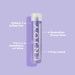 ENJOY Silver Shampoo hair product bottle with text highlighting features on a purple background