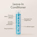 ENJOY leave-in conditioner bottle with text highlighting its benefits on a light beige background