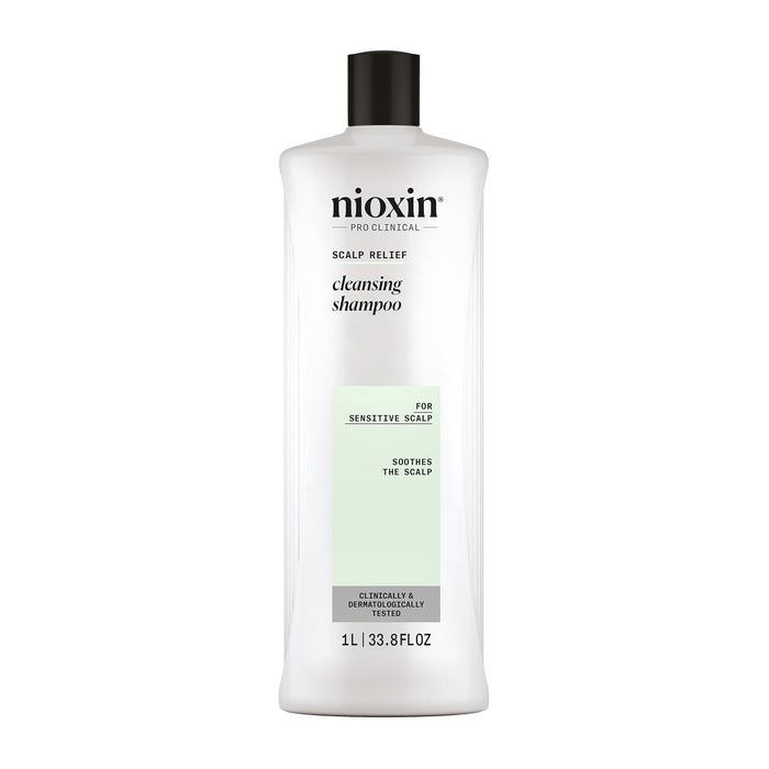 Nioxin Scalp Relief Cleansing Shampoo | For Sensitive, Dry, Itchy Scalp