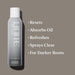 Unite U:DRY Clear Dry Shampoo on a brown background with text of benefits