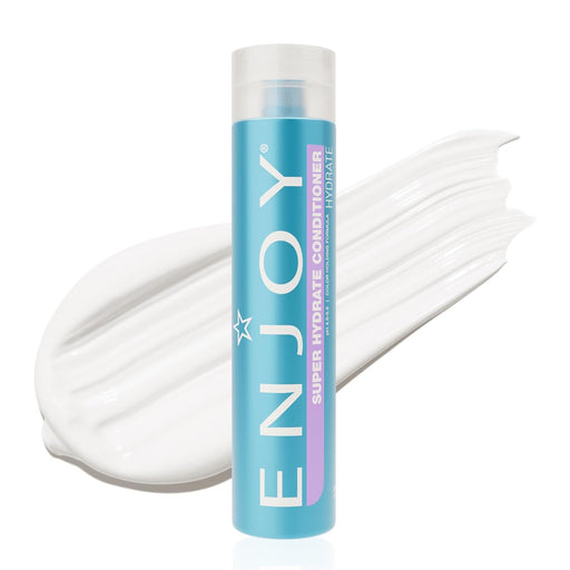 ENJOY Super Hydrate Conditioner bottle with white cream on a white background