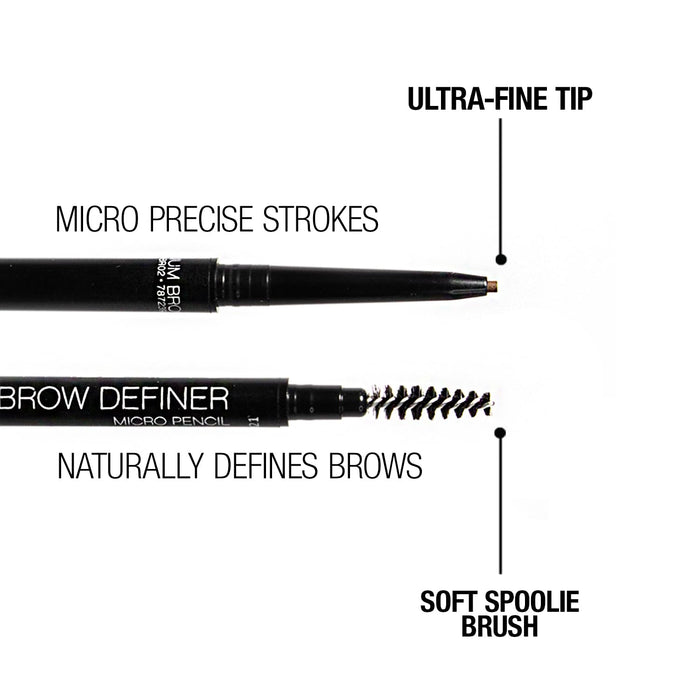 Palladio Brow Definer Micro Pencil - Ash Brown