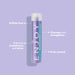 ENJOY shampoo bottle with text highlighting features on a purple background