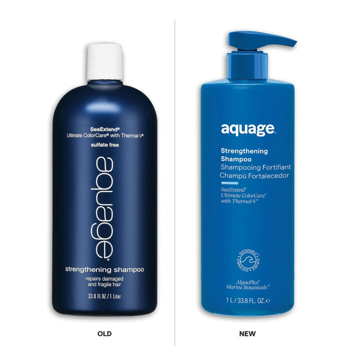 Aquage Strengthening Shampoo old vs new packaging