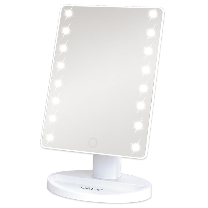 Cala LED Light Vanity Mirror. Dimensions is 6.5 inches (W) x 8.5 inches (H)