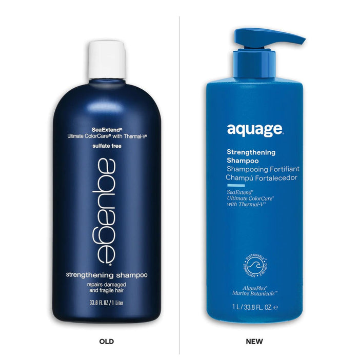 Aquage Strengthening Conditioner old vs new packaging